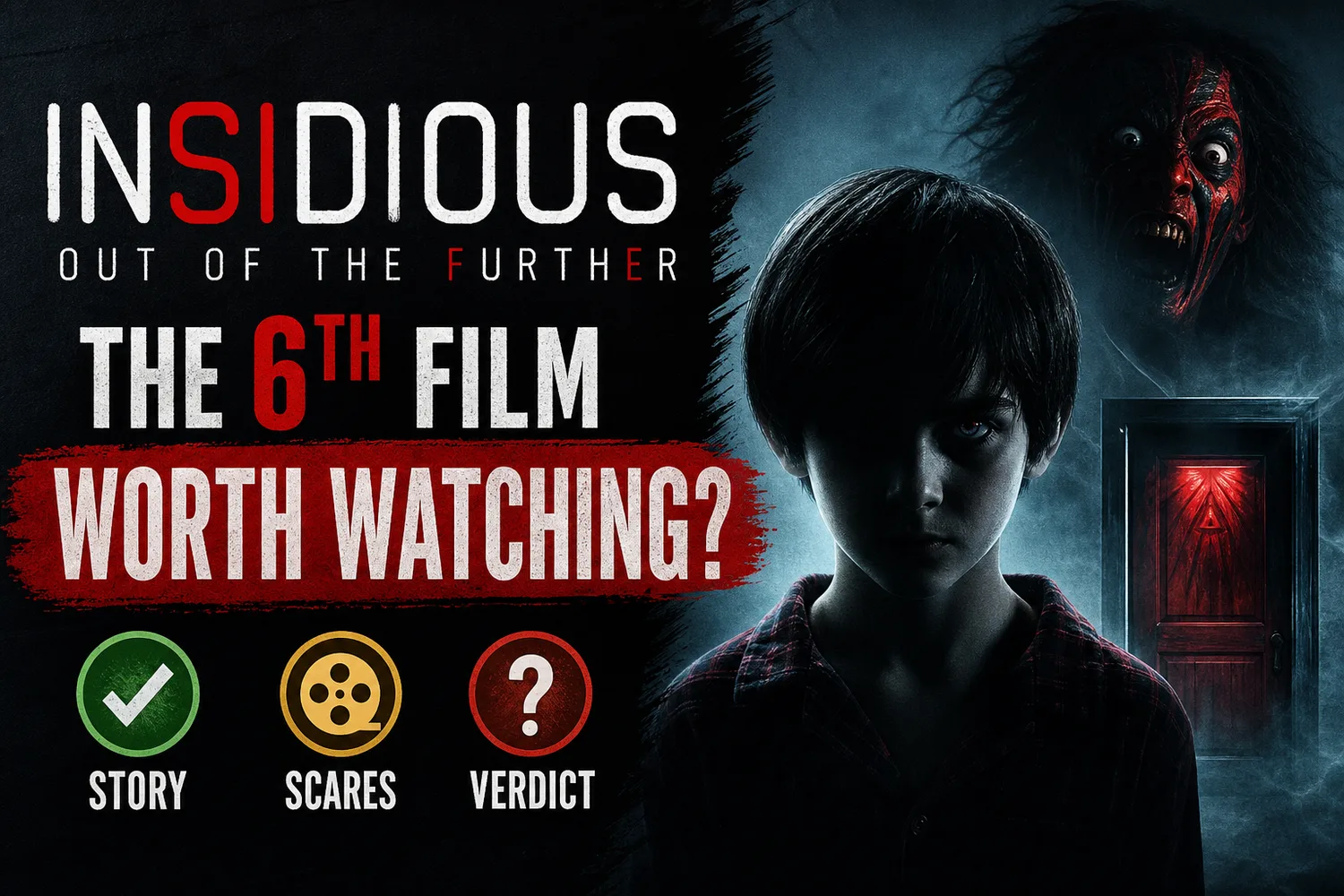Key art for Insidious: Out of the Further, the sixth film in the franchise.