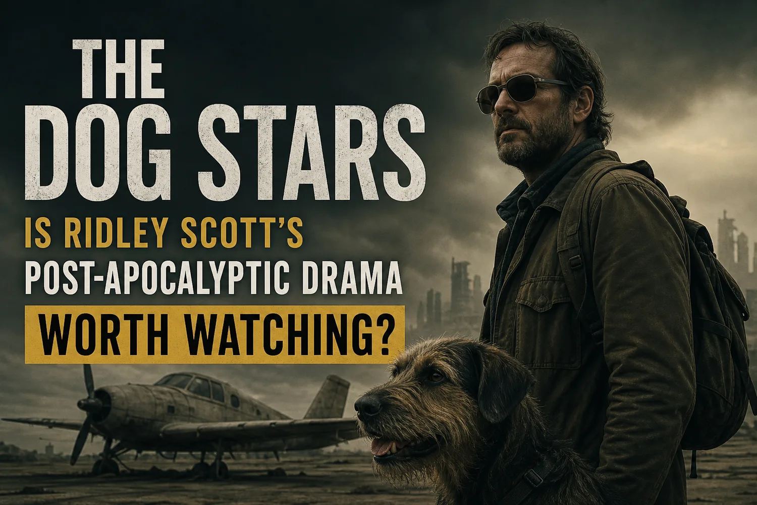 Key art for The Dog Stars showing Jacob Elordi and Josh Brolin in Ridley Scott's post-apocalyptic drama.