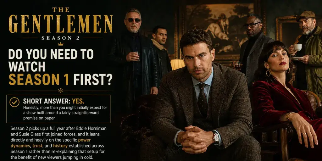 Key art for Netflix's The Gentlemen Season 2.