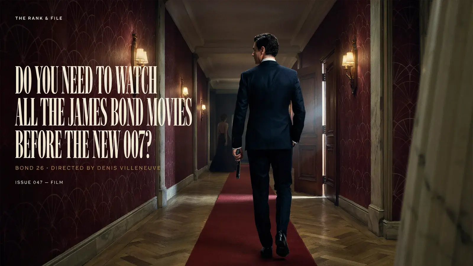 Key art collage for the James Bond film franchise.